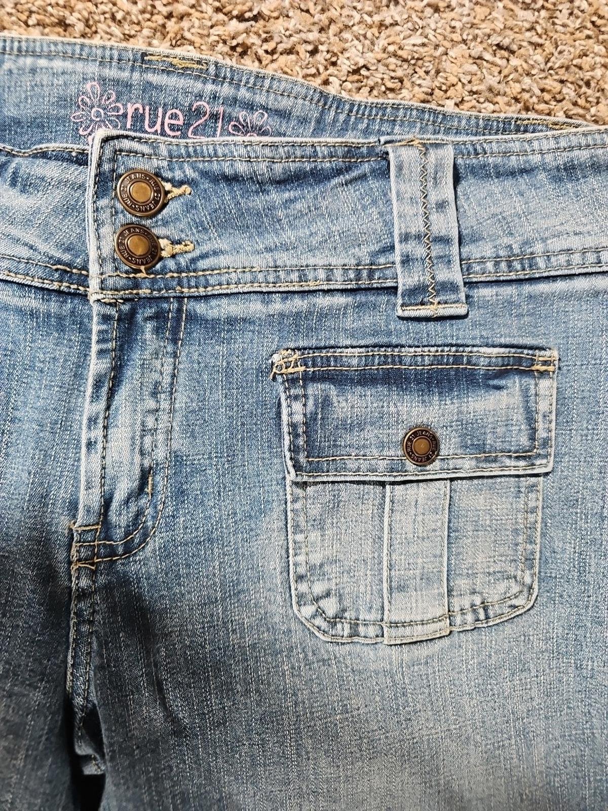 Rue 21 11/12 Flap Pocket Jeans