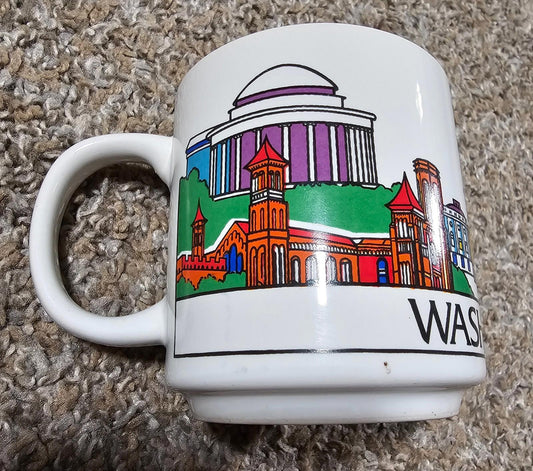 Vintage Washington DC 1985 Host International Coffee Cup Mug