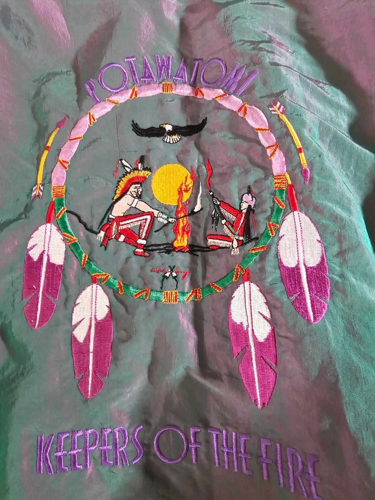 Potawatomi Casino Keepers of the Fire iridescent Girard jacket XXXL