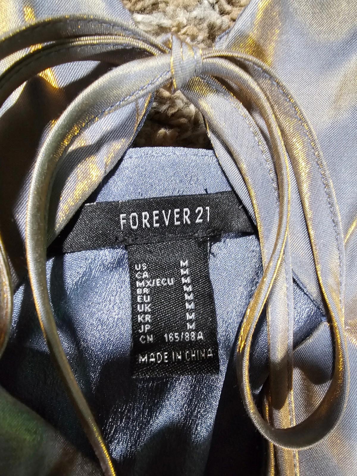 Forever 21 Long Jumpsuit Dusty Blue Medium NWT