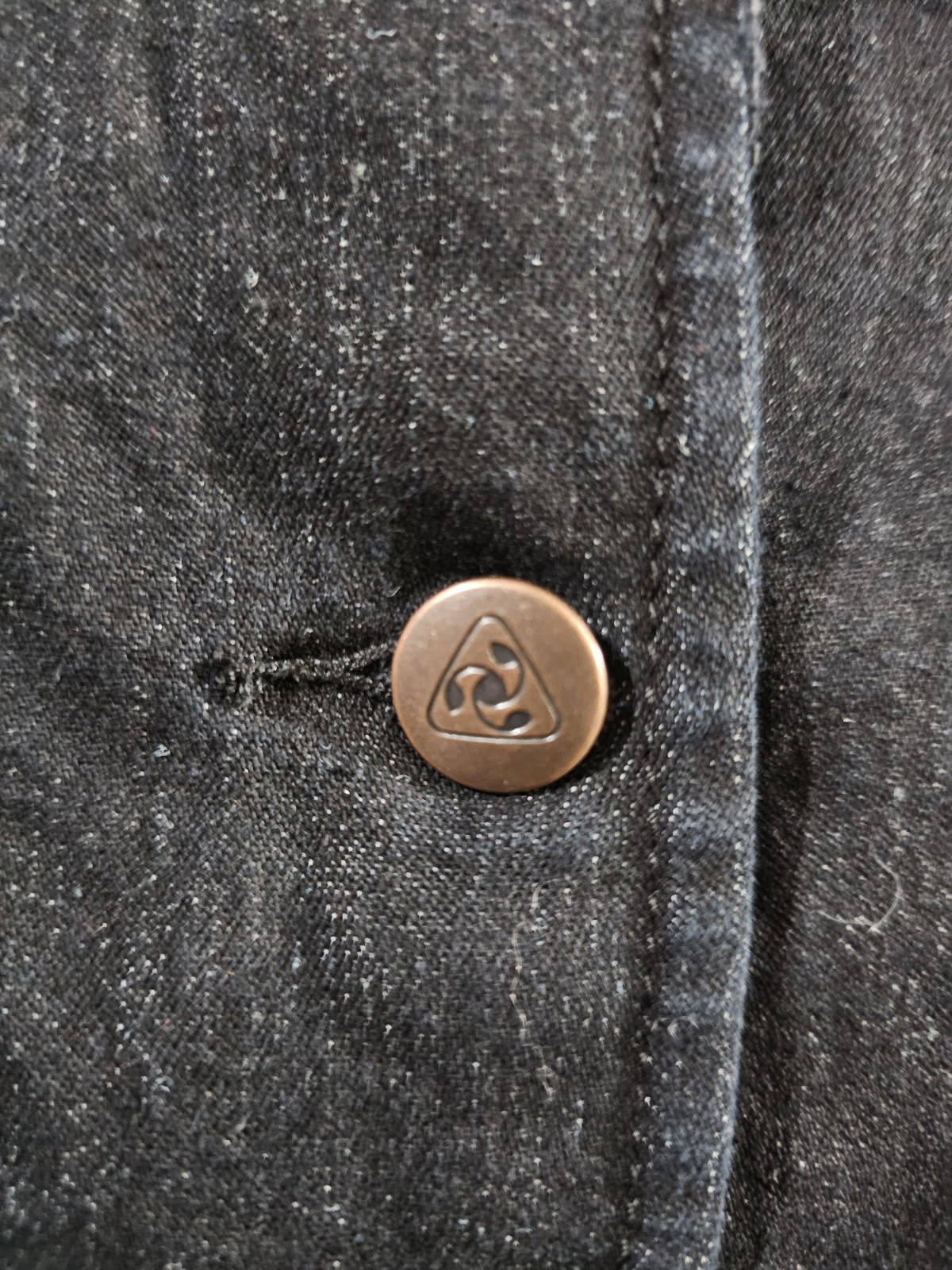 Jockey person to person Gray Black denim jacket 3 button S
