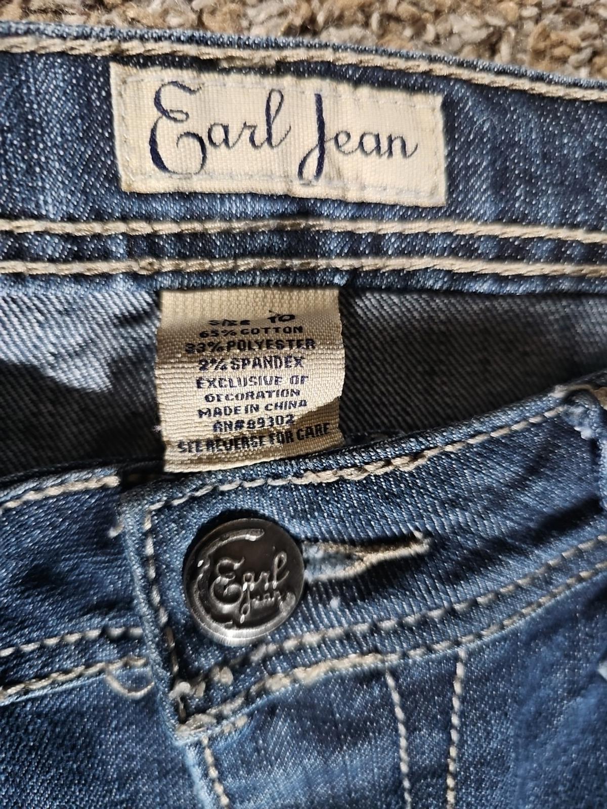 Earl Jean Sz 10 Flap Back Pockets