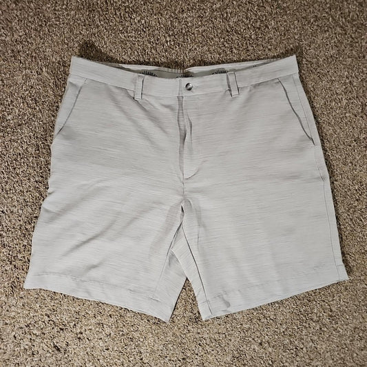 Callaway Golf Shorts 38 Heather Gray Silver Opti Dri Stretch