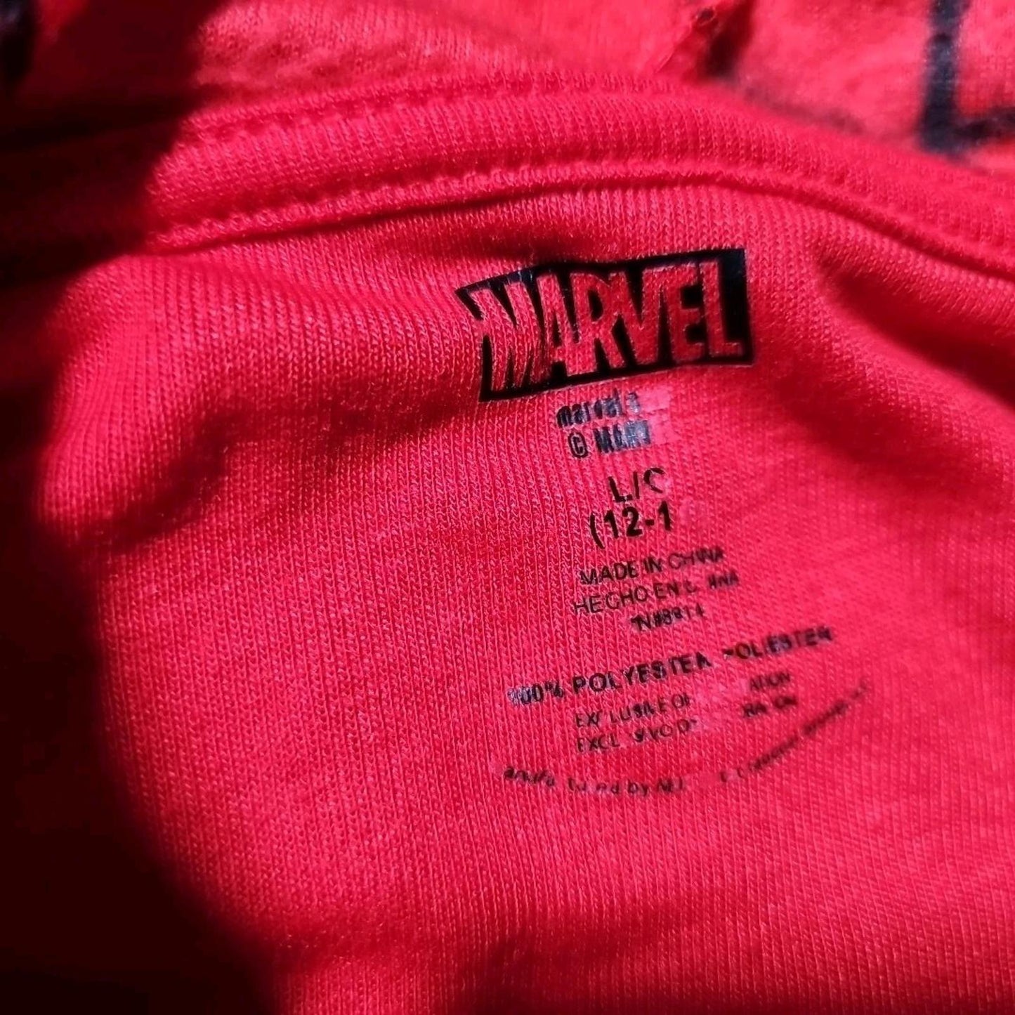Marvel Spider-Man Superhero Kids Hooded Pajamas Suit L 12-14