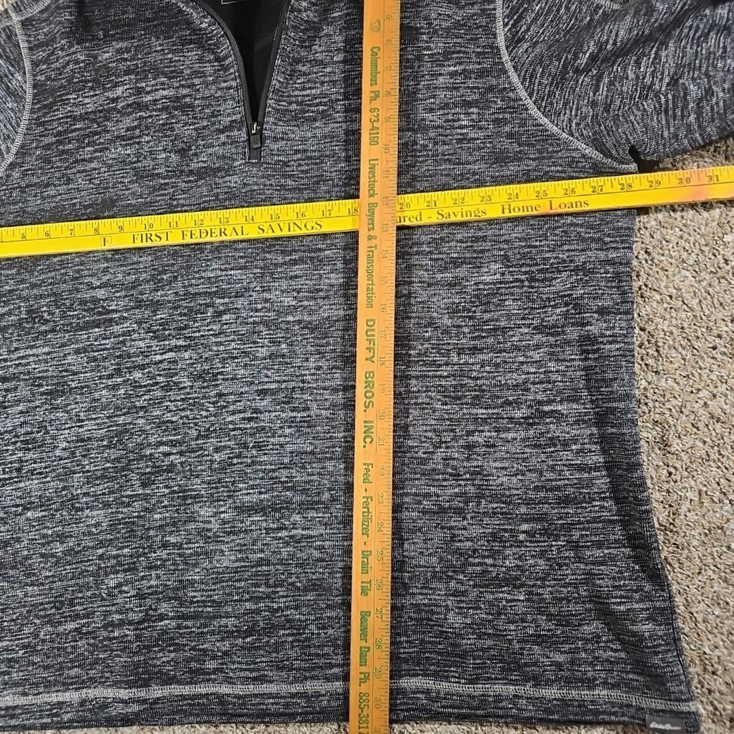 Eddie Bauer XXL Heather 1/4 Zip Sweater