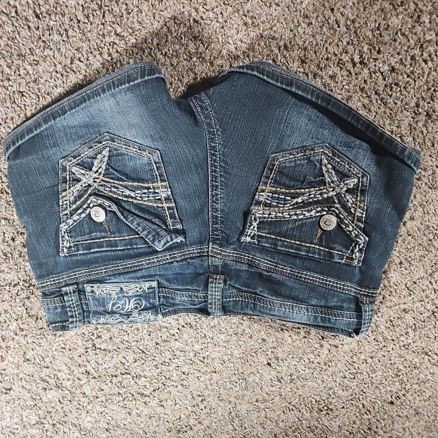 H2J By Hydraulic Cuffed Denim Shorts sz 5/6
