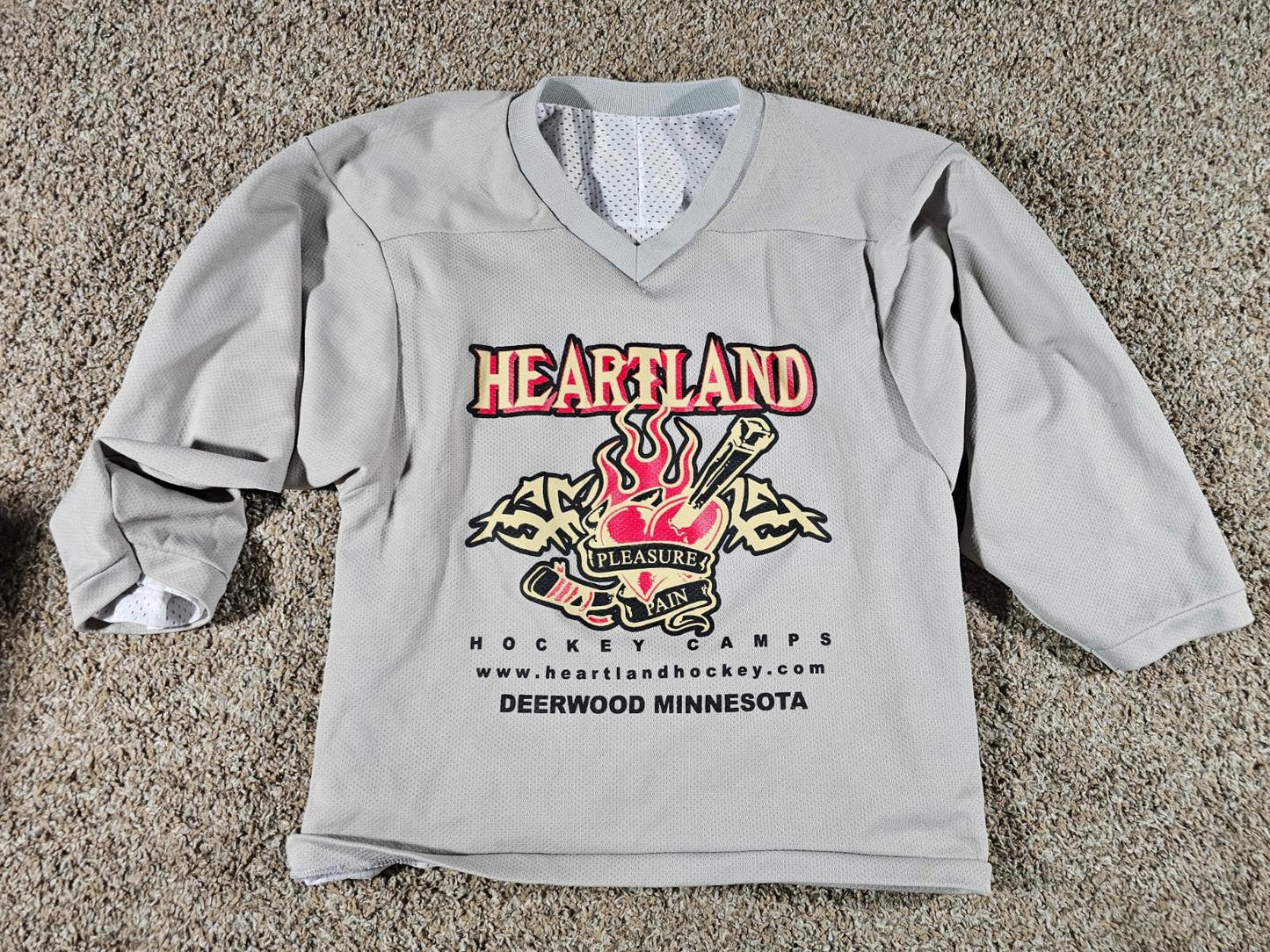 K1 Heartland Hockey Camps Reversible Jersey White Gray