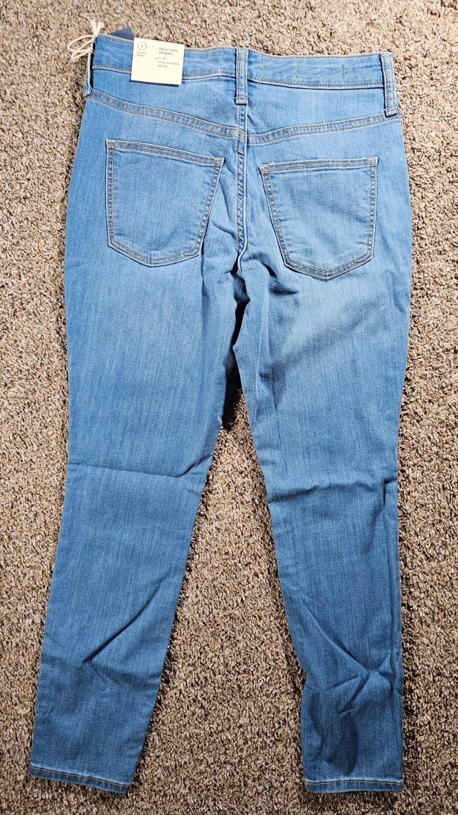 Womens Universal Thread High Rise Skinny Jeans 2 Short Nwt