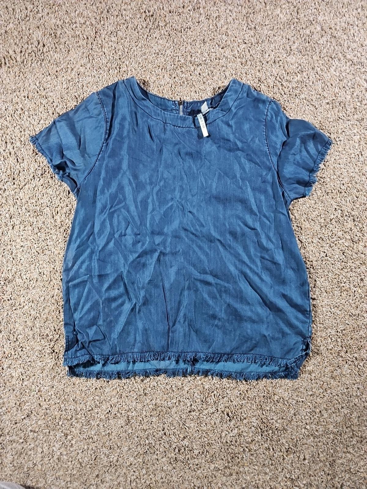 Miami Zipback Blue Womens Medium Shirt