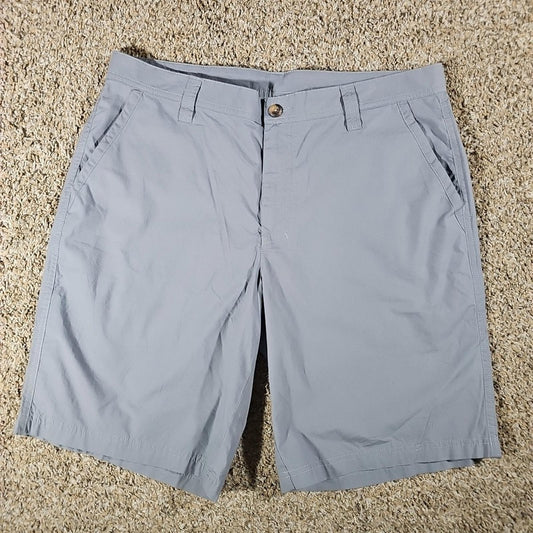 COLUMBIA Shorts Mens Size 36W 10L Gray Cargo Flat Front