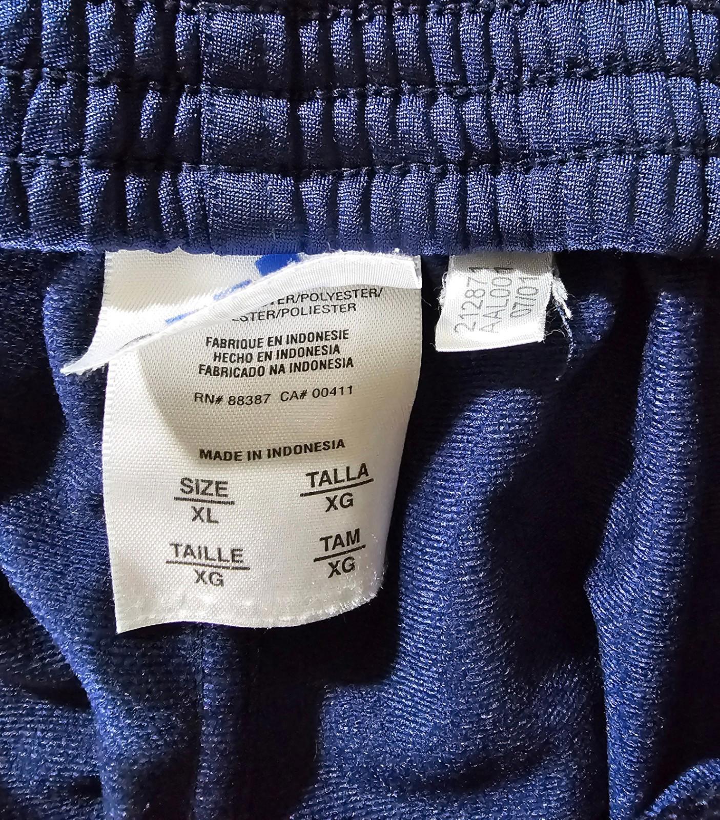 Adidas pants mens XL VINTAGE break away snap sides tear away