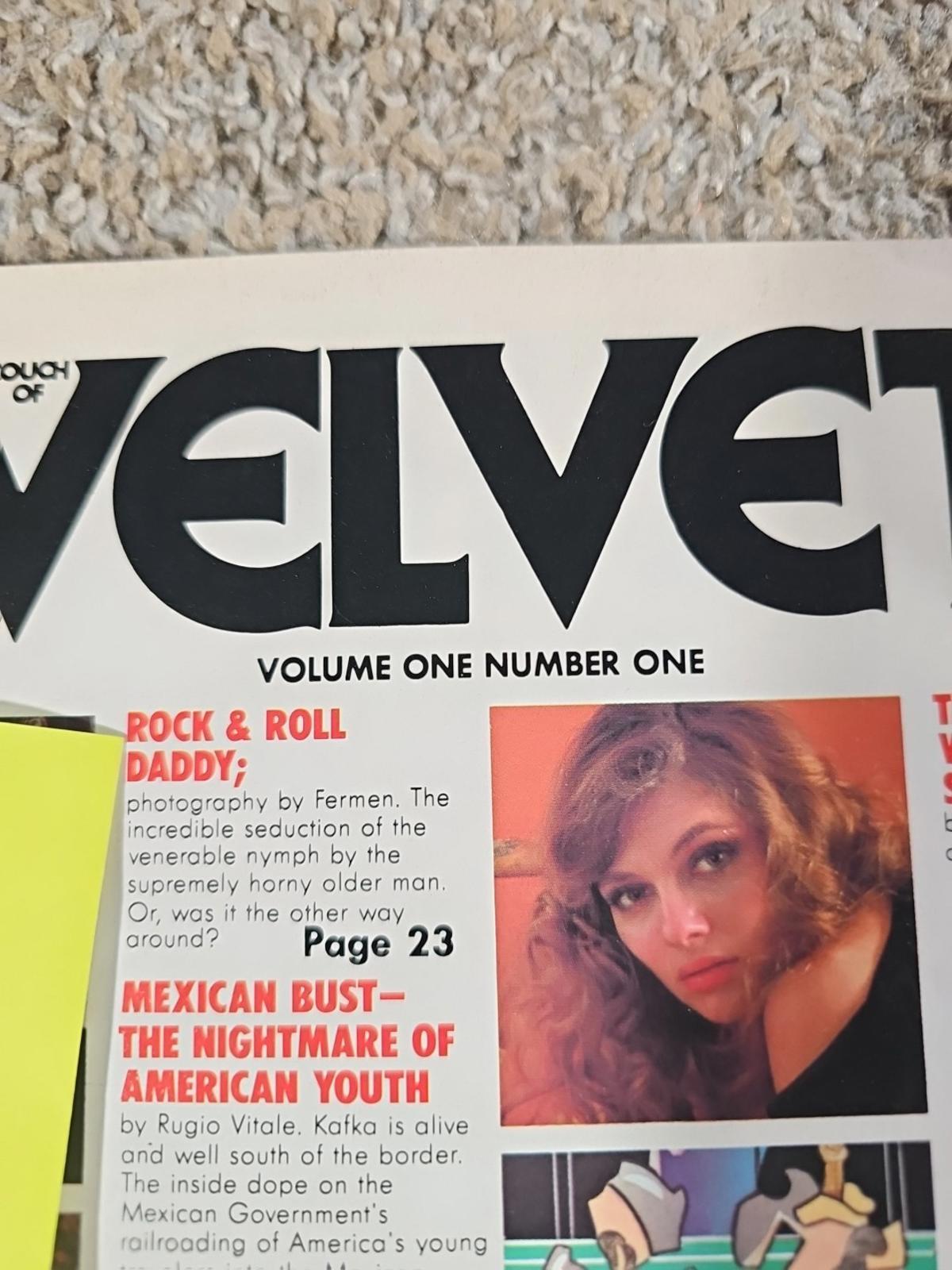 Touch Of Velvet September 1977 Magazine Vol 1 No 1 VERY RARE Premier Issue!