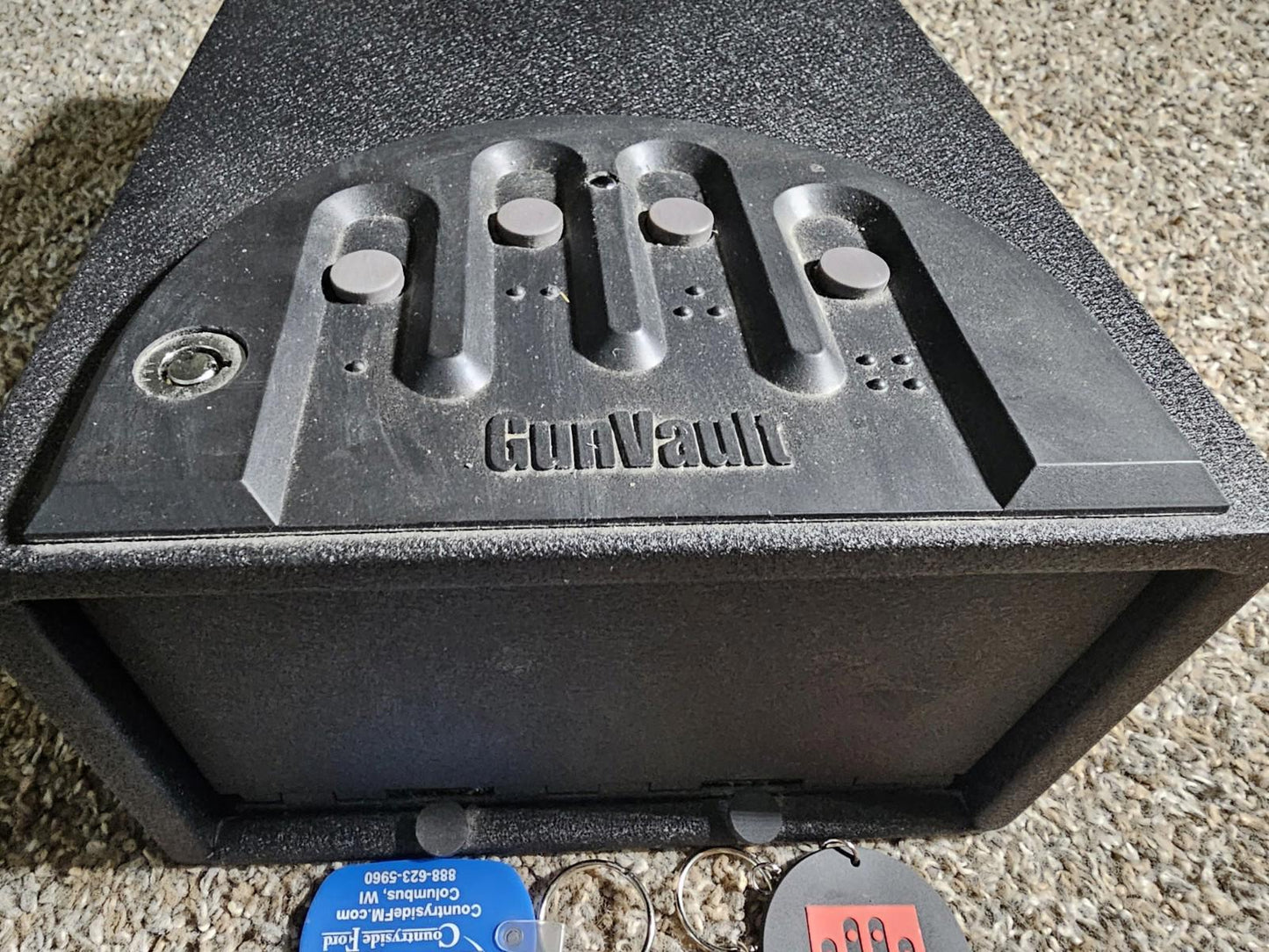 GunVault GV-1000D Mini Delux GunVault Key - Unsure On Finger Method Operation