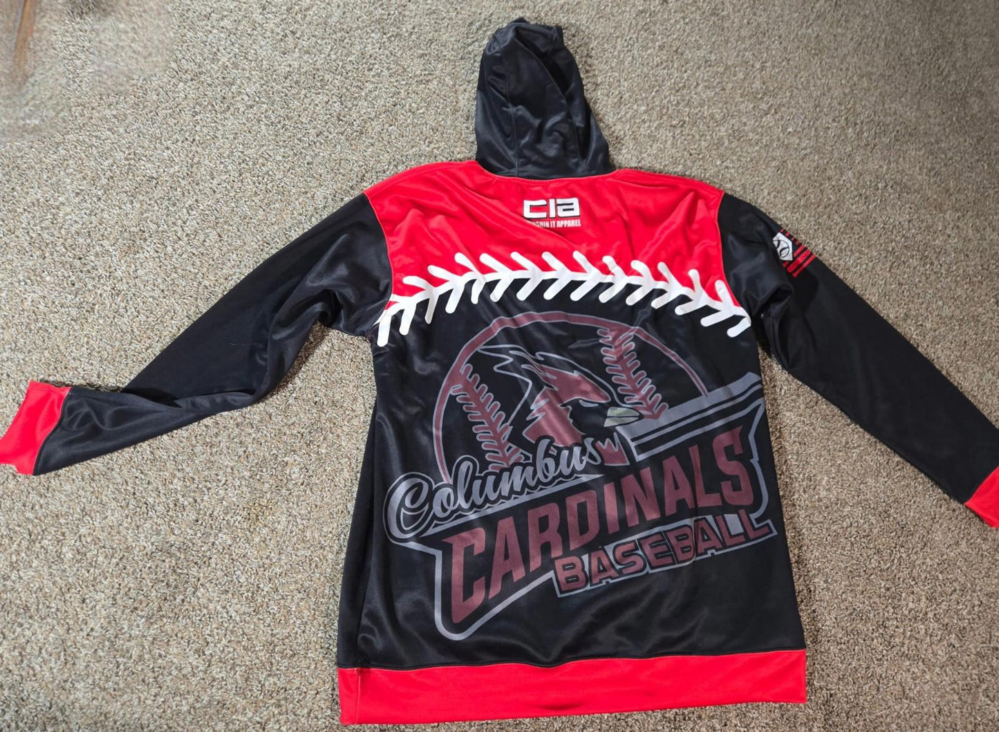 Columbus Cardinals Baseball Hoodie XL