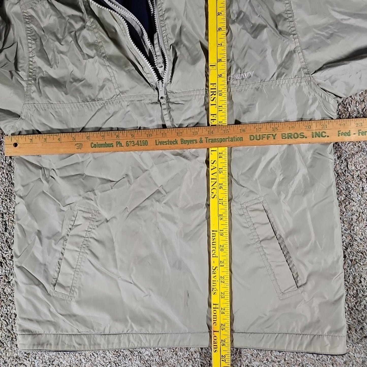 Old Navy Reversible 1/4 Zip Jacket Sz 12