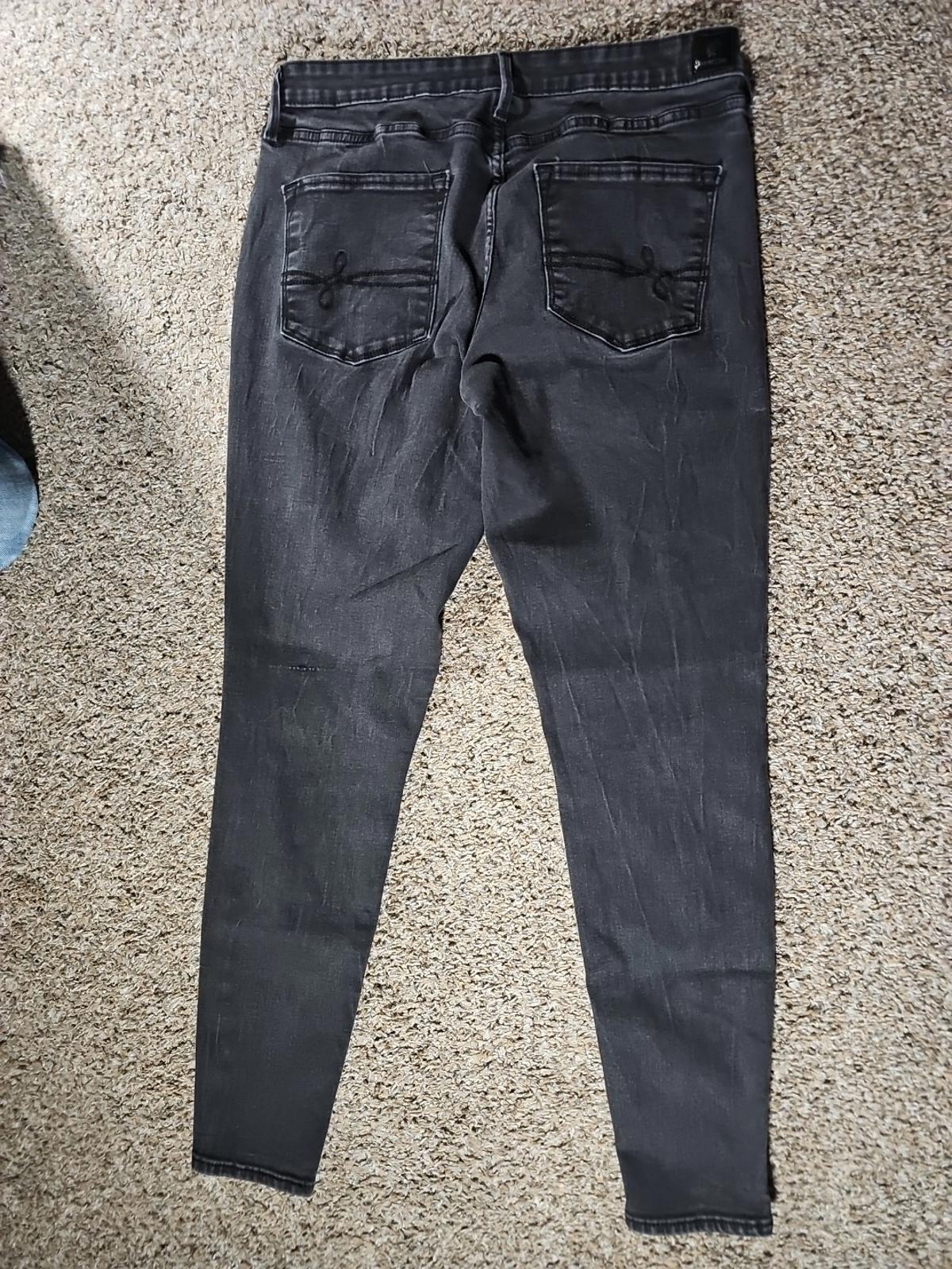 Denizen Levis Black Jeans Modern Super Skinny 10-W30