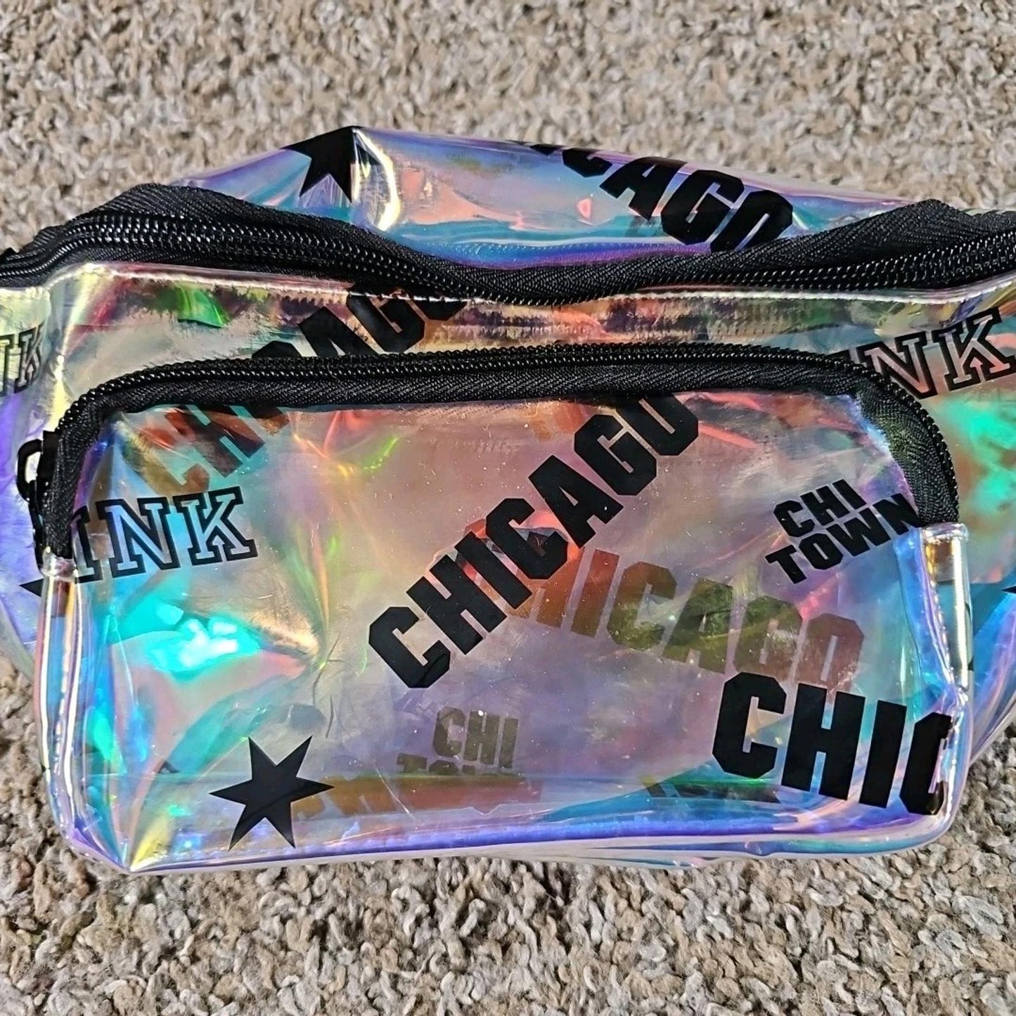 Victoria's Secret PINK Iridescence Clear Fanny Pack Chicago