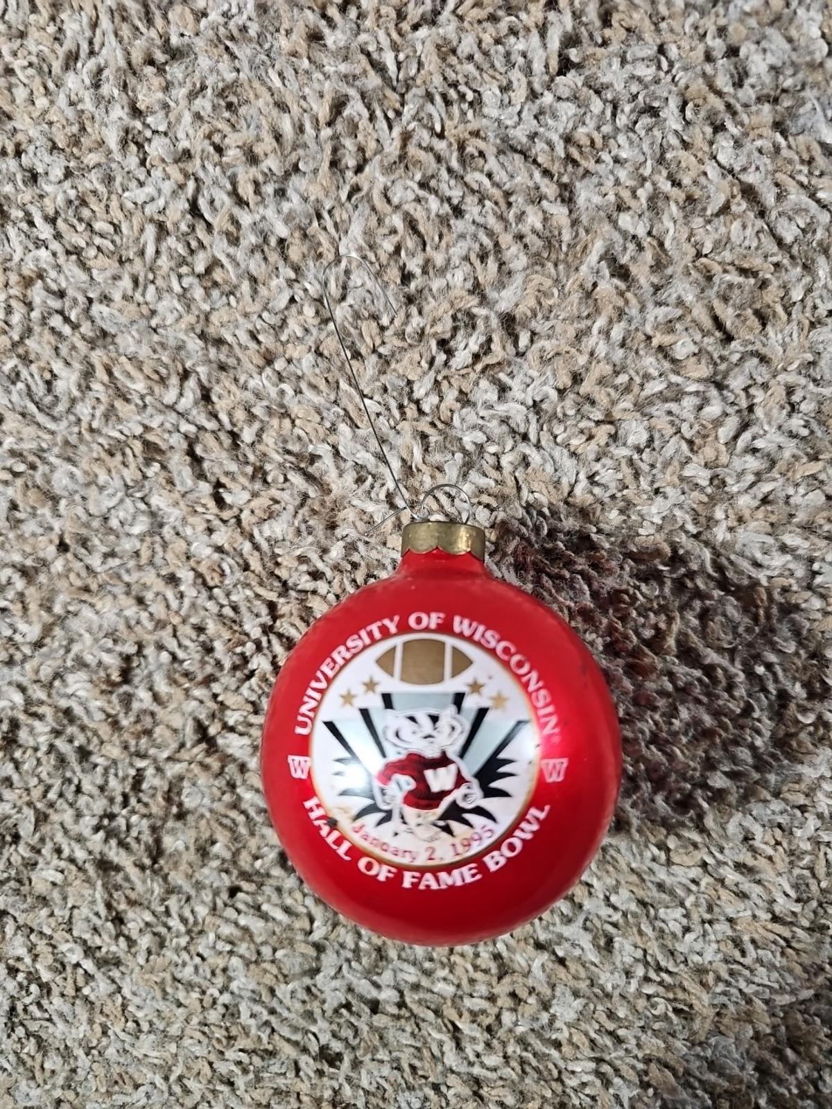 University Of Wisconsin Hall Of Fame Bowl 1995 Ornament
