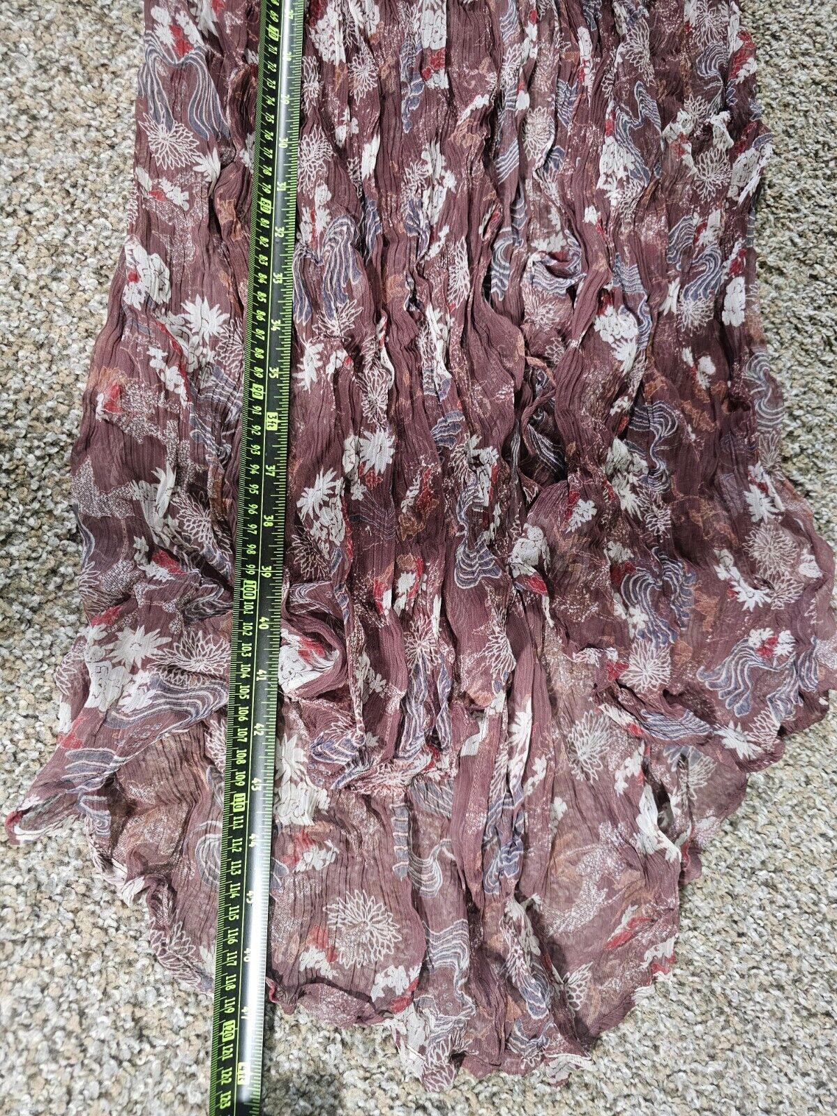 NWT Free People Brwn Feeling Groovy Sleeve Sheer Dress S NWT