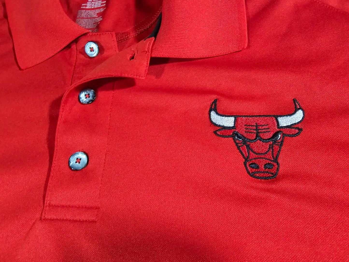 NBA Chicago Bulls 2xl Red Polo Shirt
