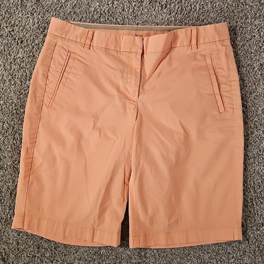 J. Crew Stretch Sz 8 Orange Shorts