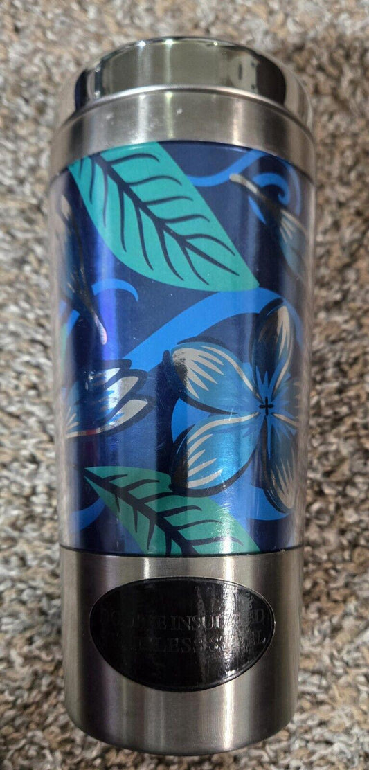 Double Insulated Stainless Steel Island Floral 24oz Travel Mug