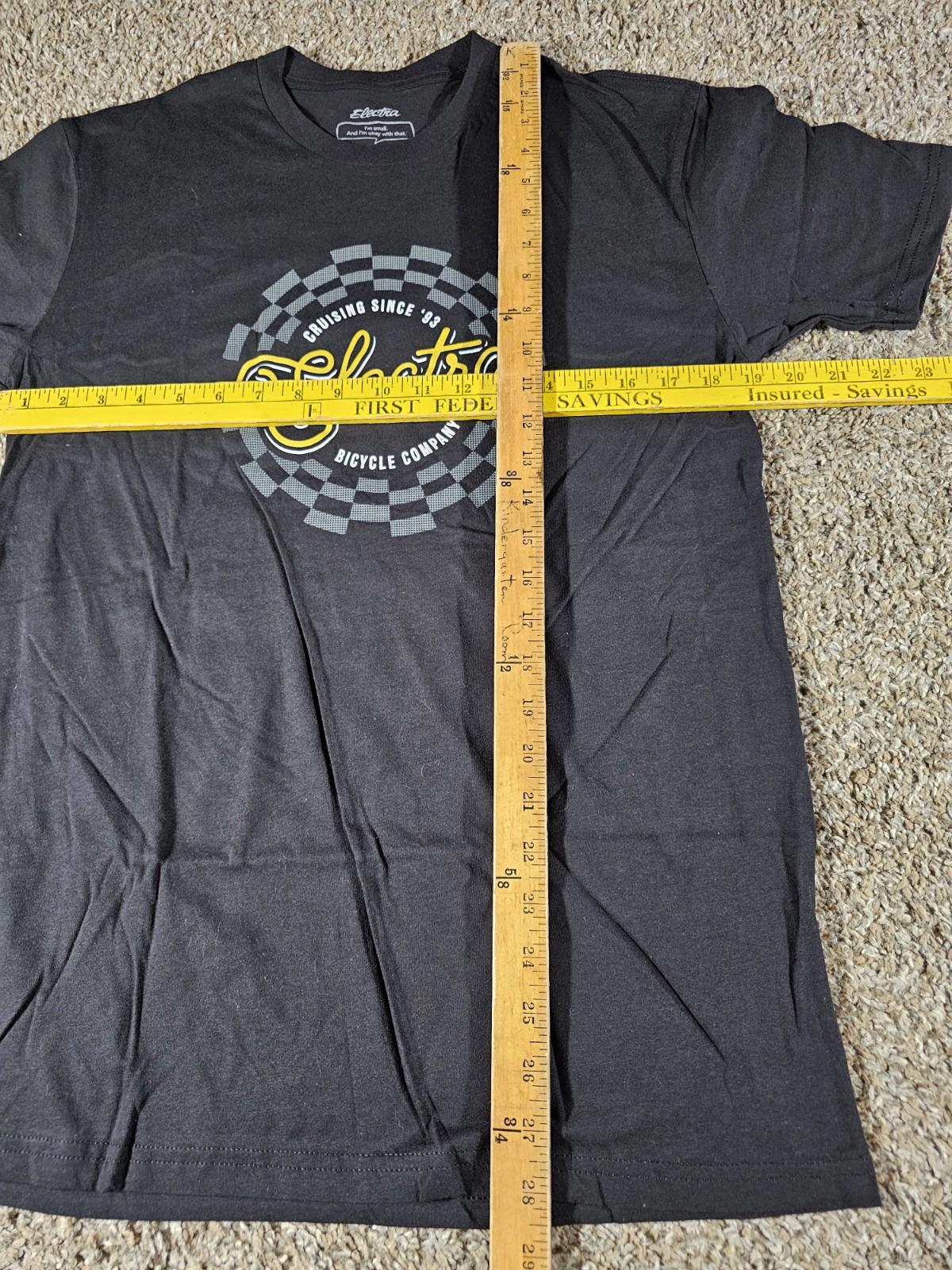 electra bicycle company mens S T-shirt Black NEW
