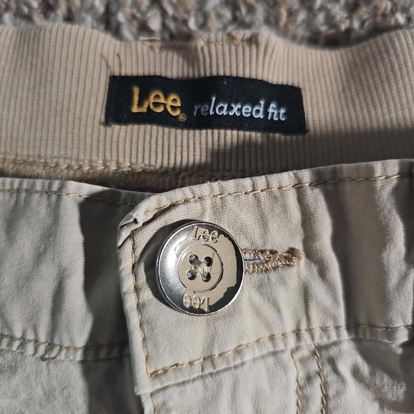 Lee Relaxed Fit 12 Medium Beige Shorts