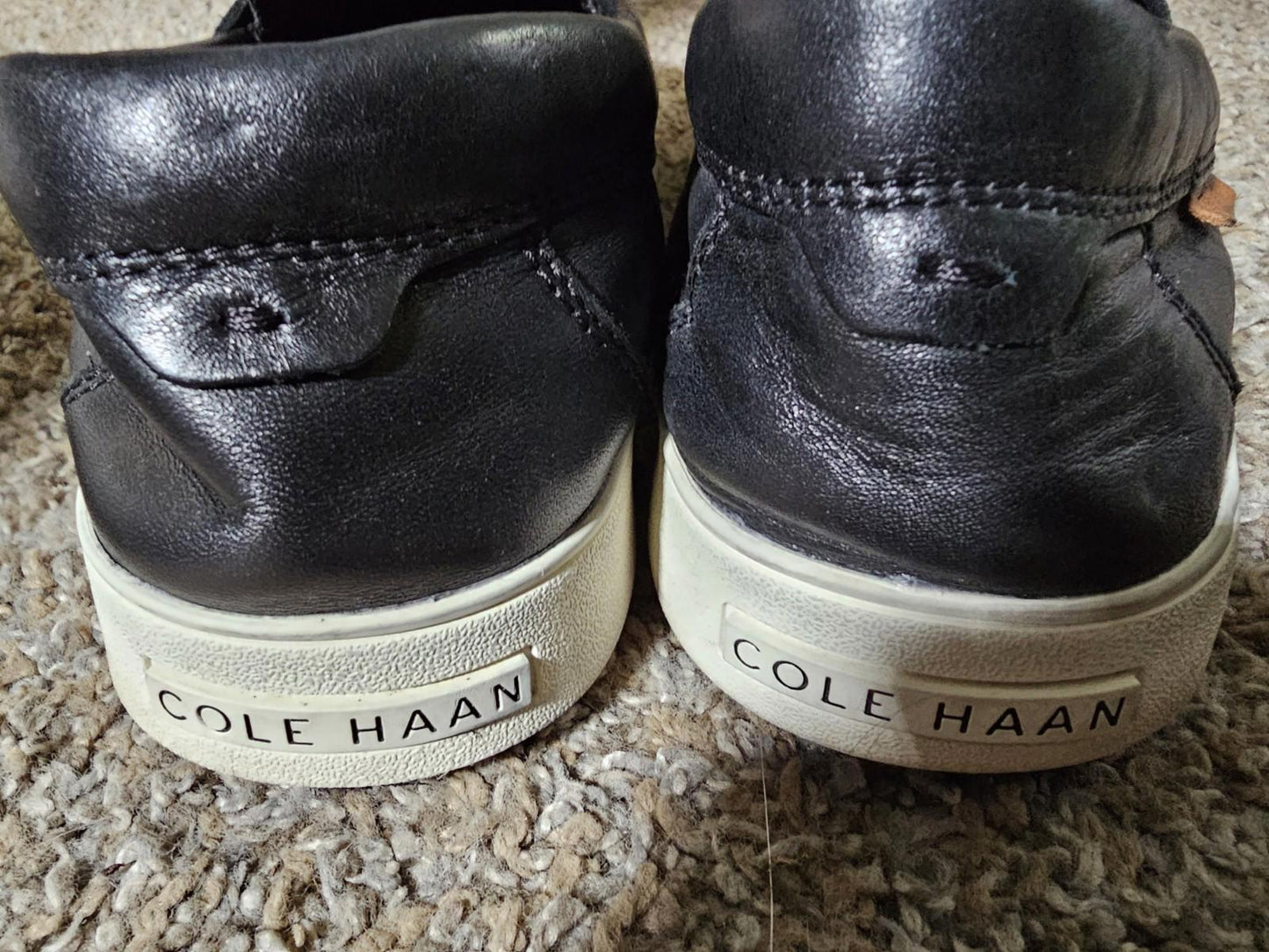 Cole Haan C33861 Mens Loafer Shoes 9M Black White