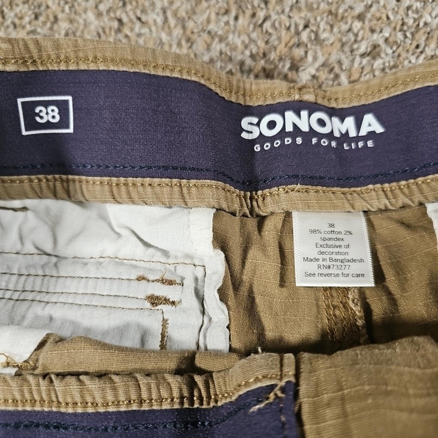 Sonoma 38 Flexwear Ripstop Cargo Shorts