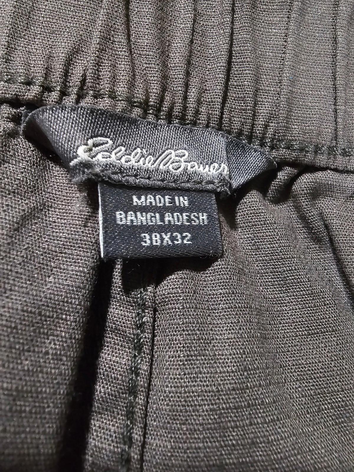 Eddie Bauer Ripstop Hiking Pants Men's 38x32 Gray