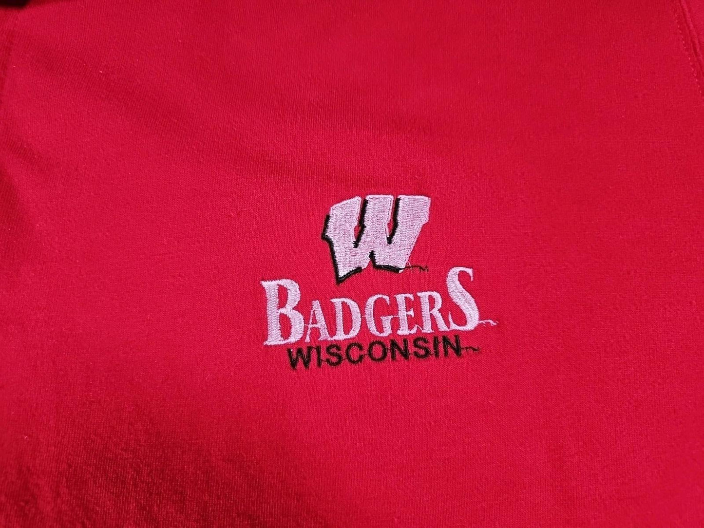 Holloway XL Wisconsin Badgers Red Polo
