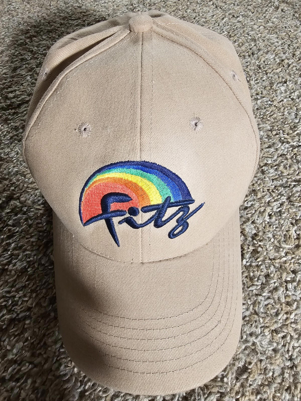 fitz rainbow strapback Crossroads Designs hat