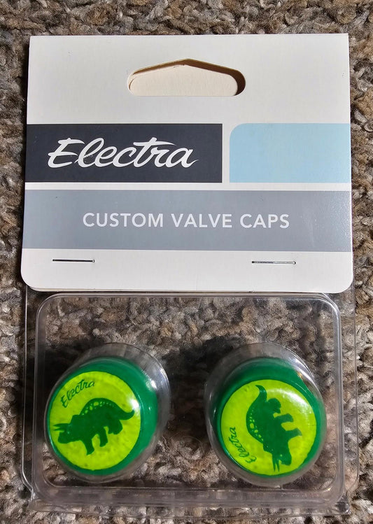 *NEW* Electra Bicycle Company TREK Dinosaur Valve Caps CUTE