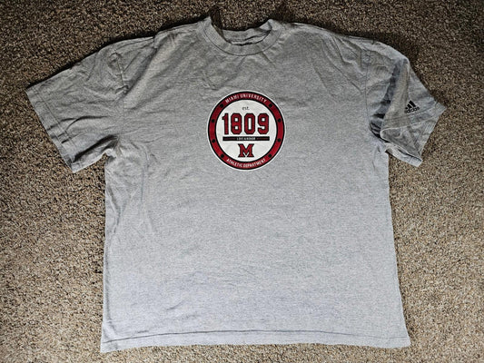 Adidas Miami University 1809 Love & Honor Tshirt 2XL