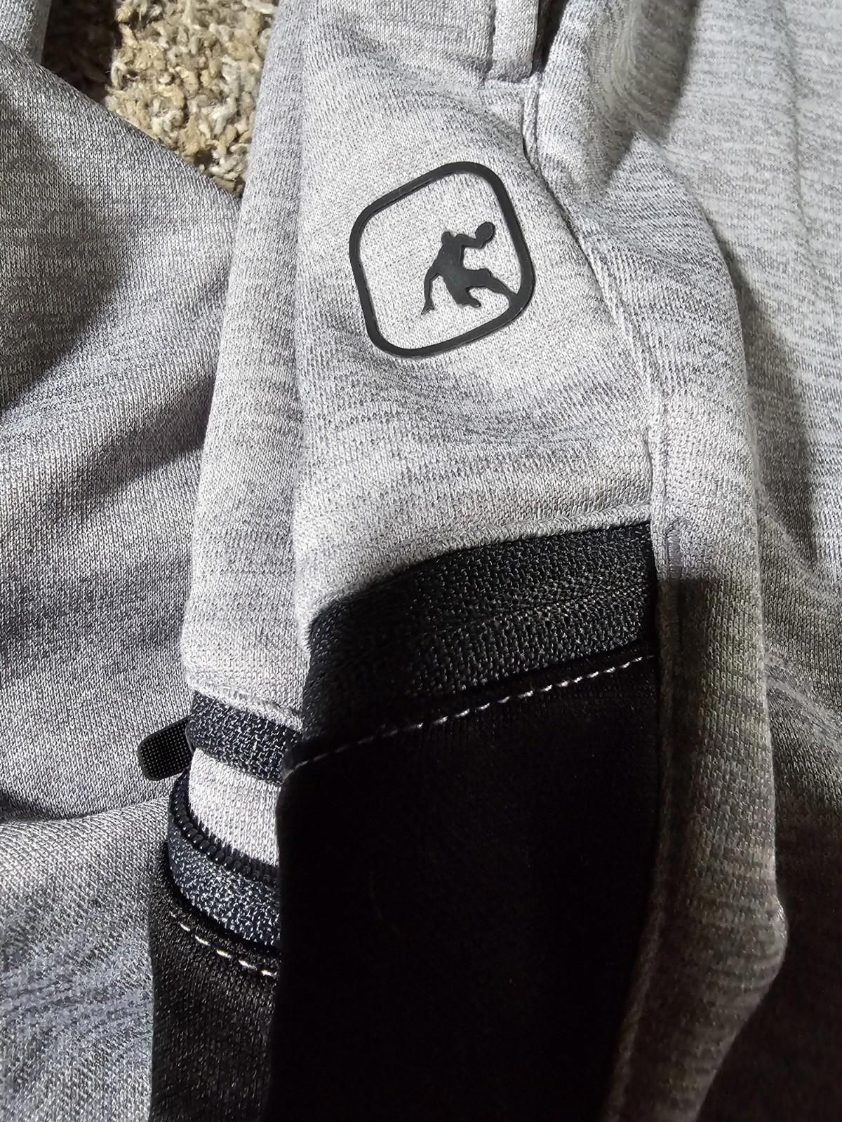 And1 Jogger Sweatpants Mens L GRAY Zip Pockets