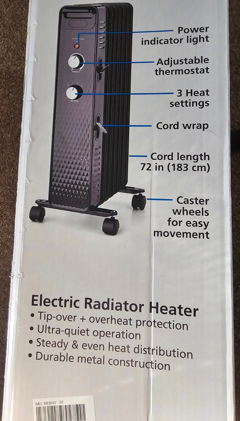 Mainstays Electric Heater NIB