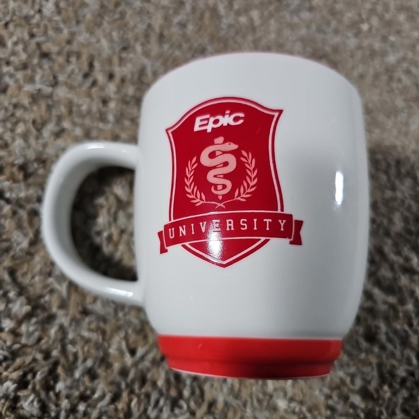 Epic University Health Medical College Red White Coffee Mug
