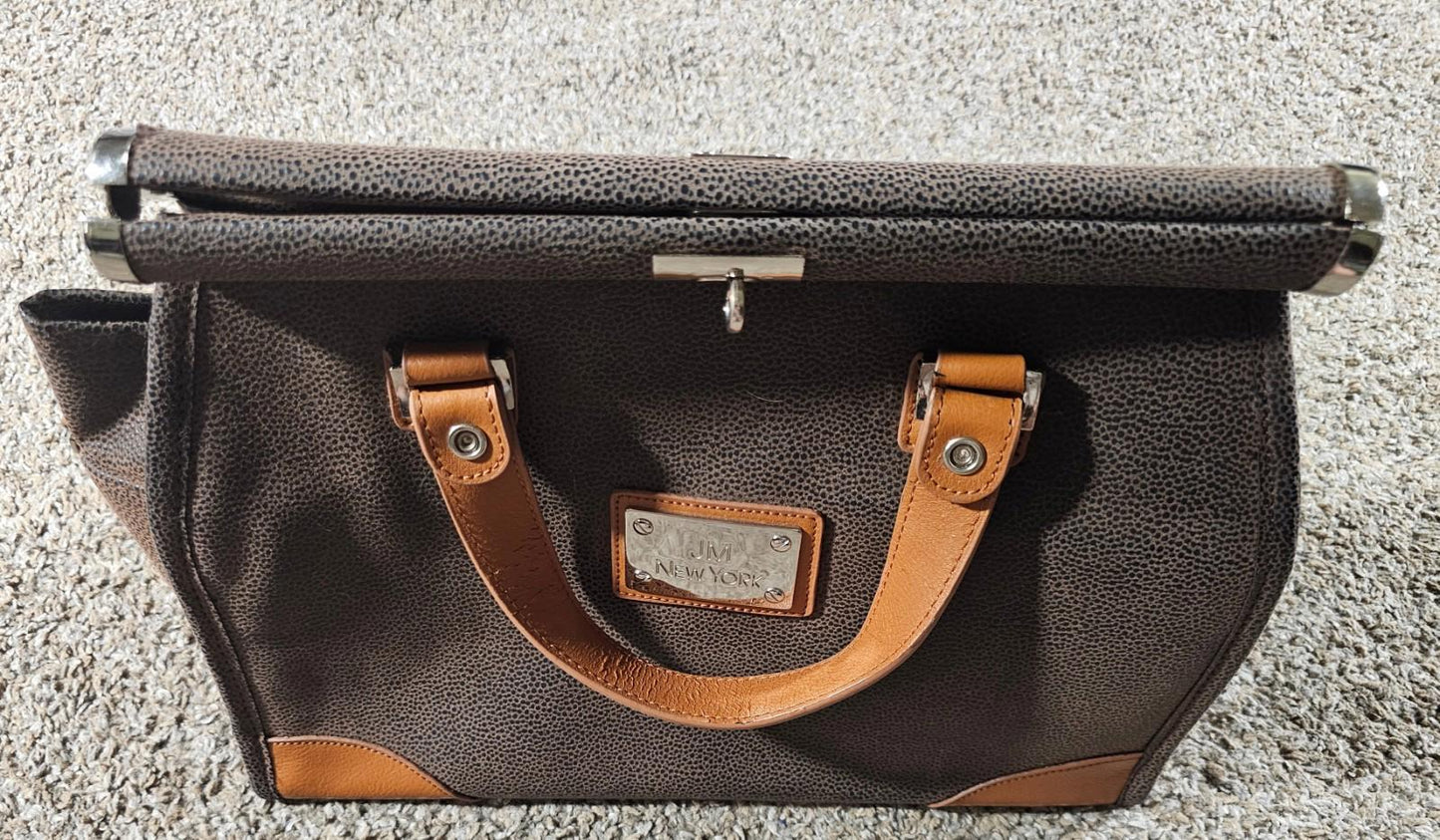 JM NEW YORK  DOCTOR STYLE BAG Brown SEE PICTURES