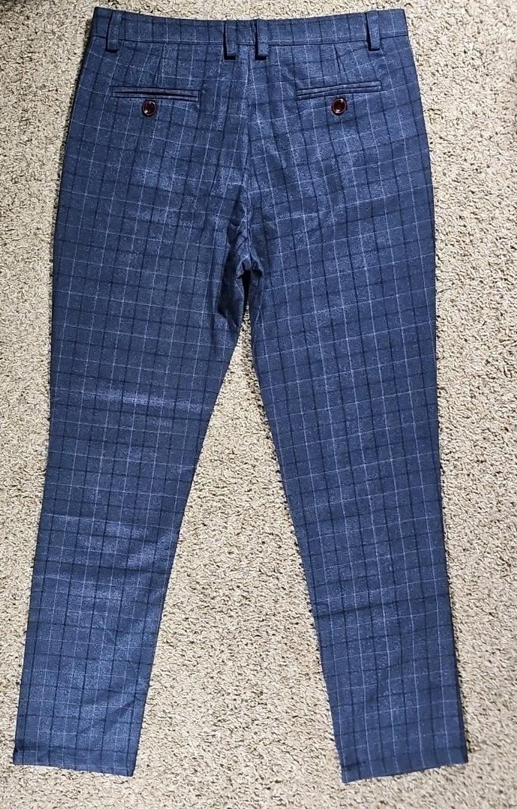 Plaid Windowpane Dress Pants 31x29