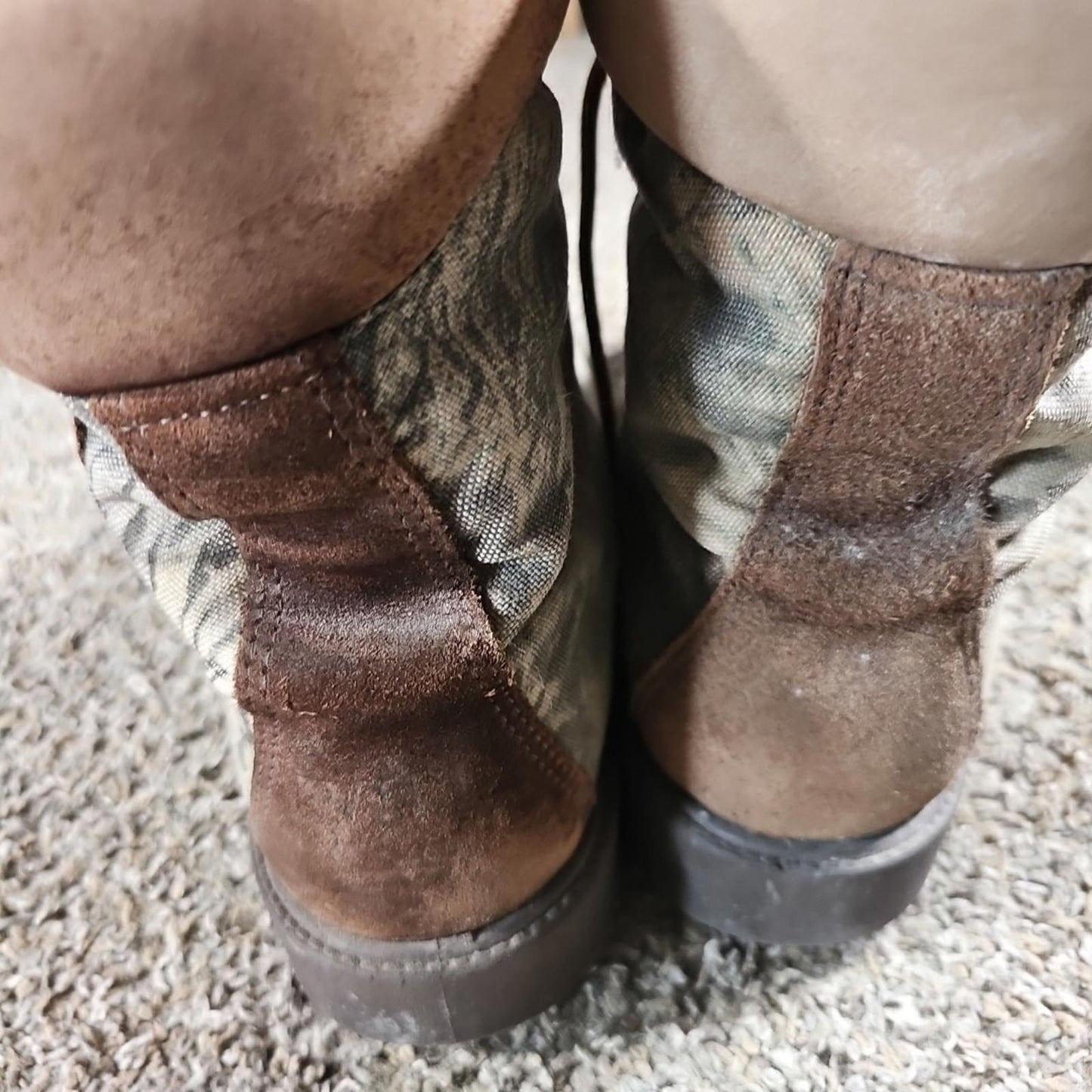 Wild Wolf Rocky Camo Pattern Boots 13W Thinsulate Aqua Guard