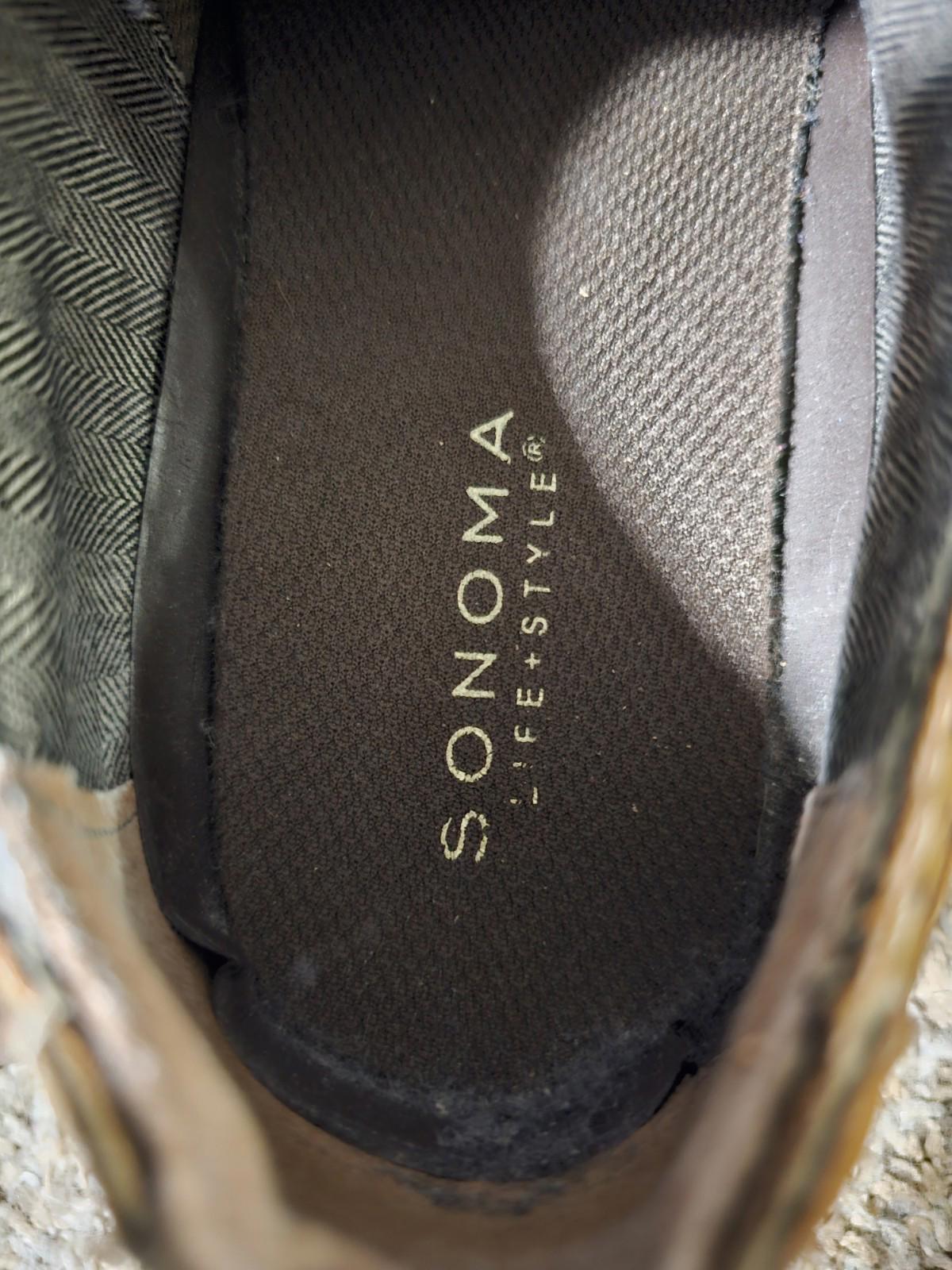 Sonoma wingtip brown size 10 Oxford Dress shoes Kohls