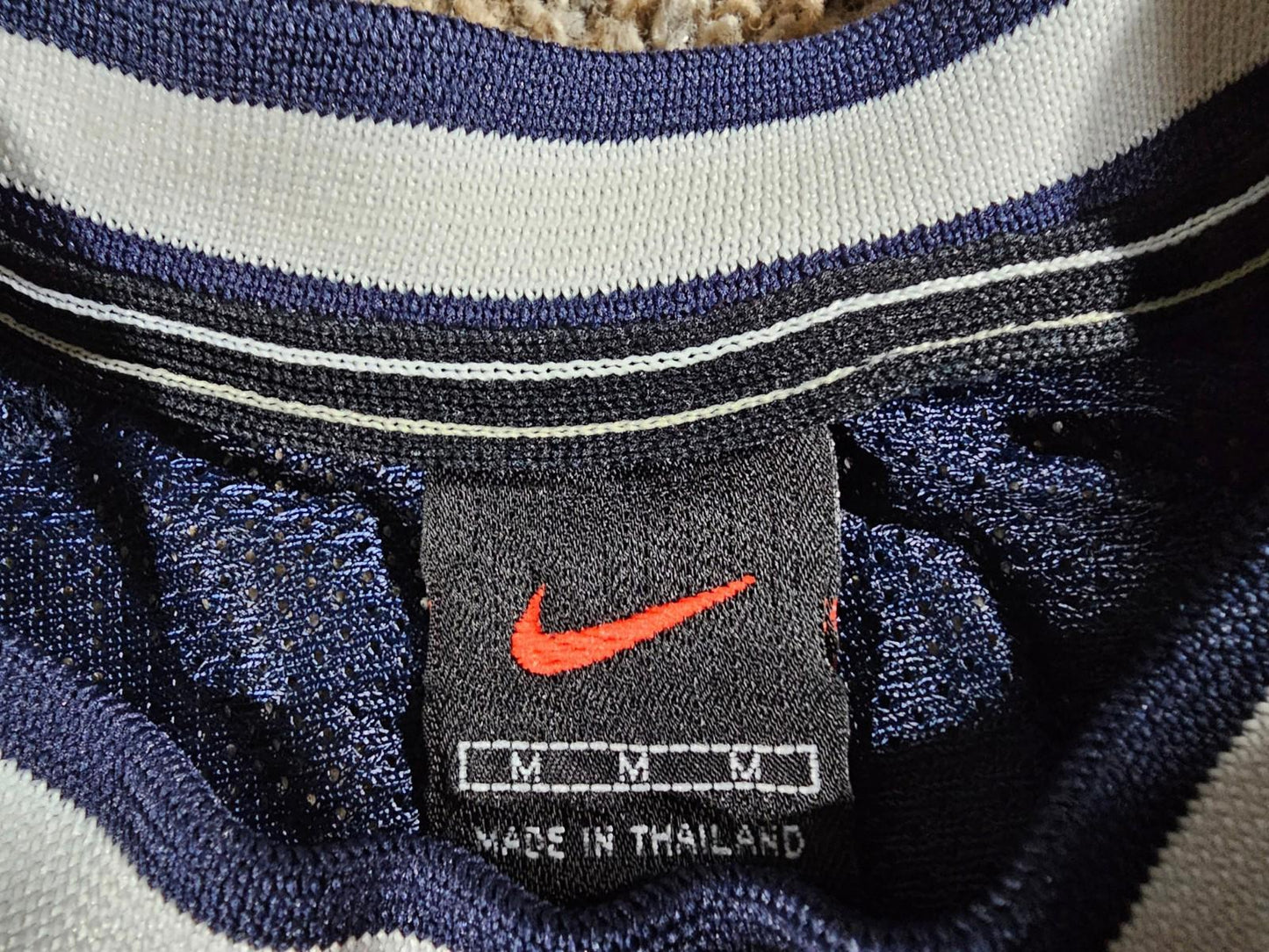 Vintage Nike Mesh Shirt M Blue Jersey Shirt Y2K Skater Retro