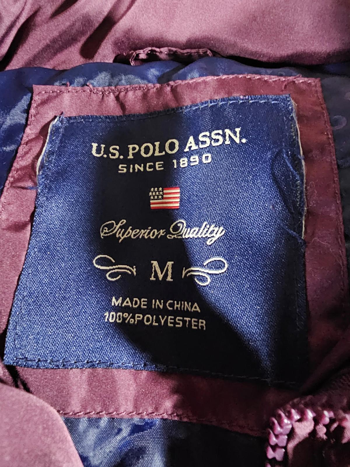 Uspa U.S. Polo purple puffer vest M