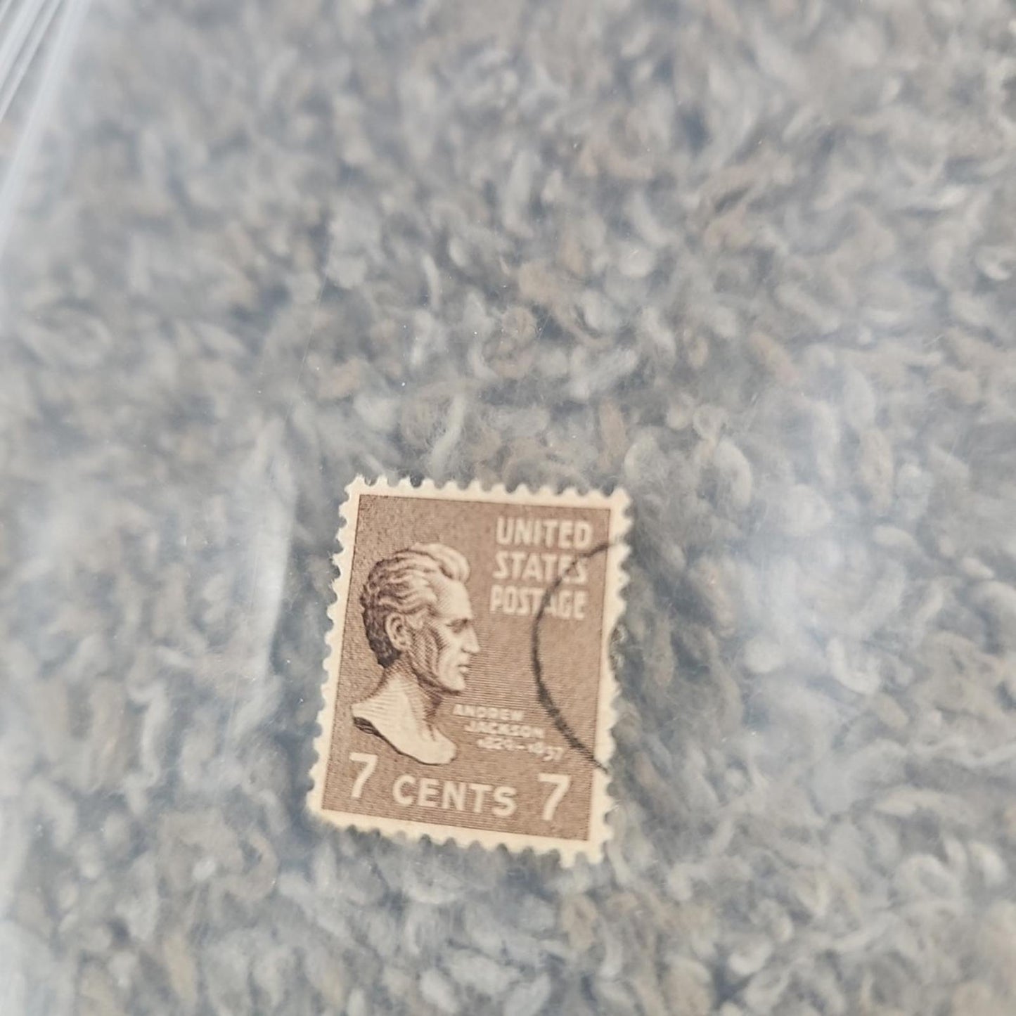 US. 812. 7c. Andrew Jackson 1938 Hand Stamped