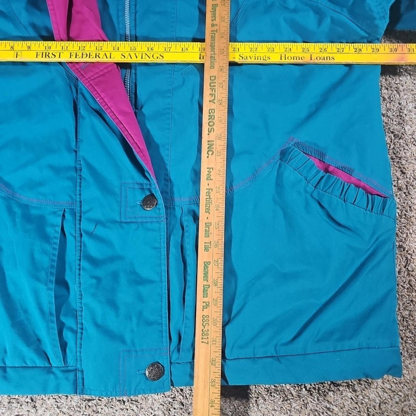 Climate Zone Size22/24 Winter Coat Vintage Missing Button