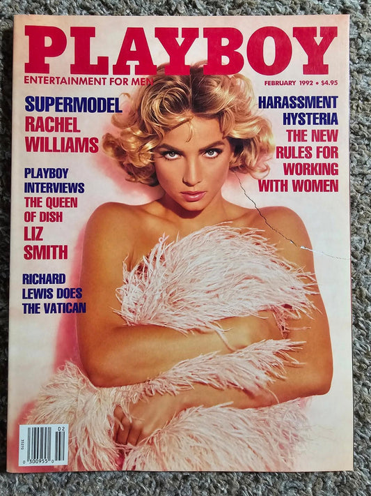 Playboy February 1992~Actress Jennifer Jason Leigh & Playboy's World Tour