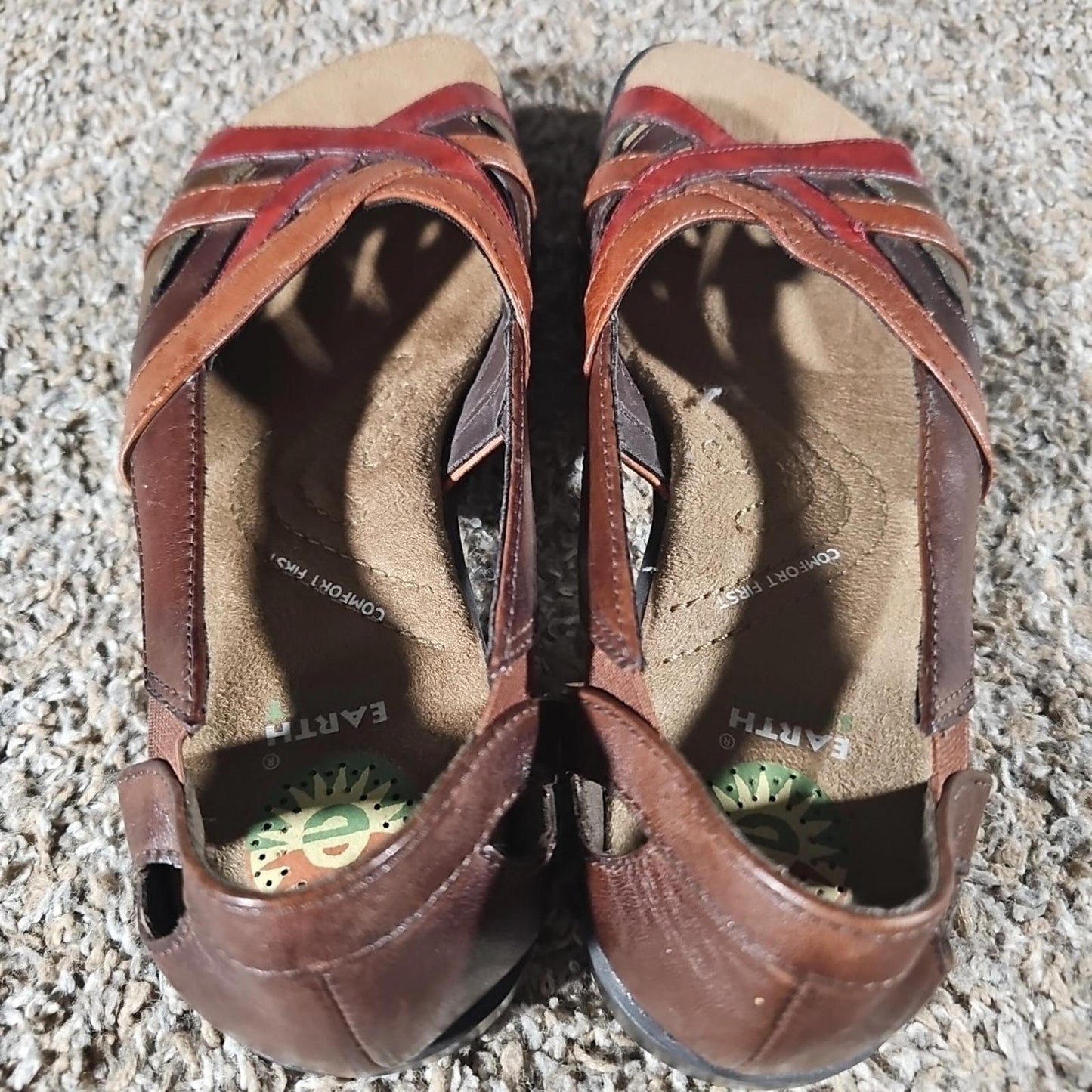 Earth Spirit Gelron 2000 Comfort First Loafer Sandals Sz 7
