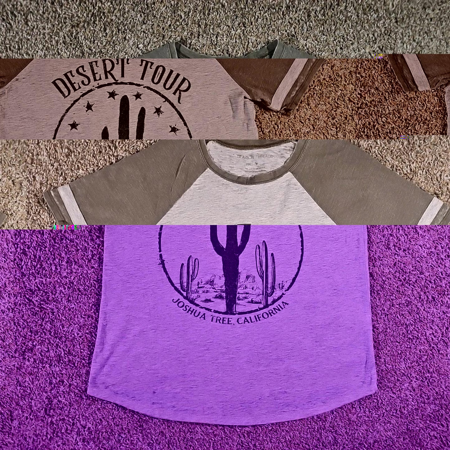 Grayson Threads M Desert Tour Joshua Tree, California Tshirt