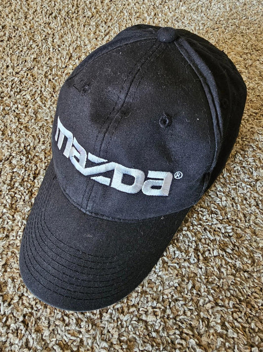 Mazda Adjustable Hook & Loop Baseball Hat Black